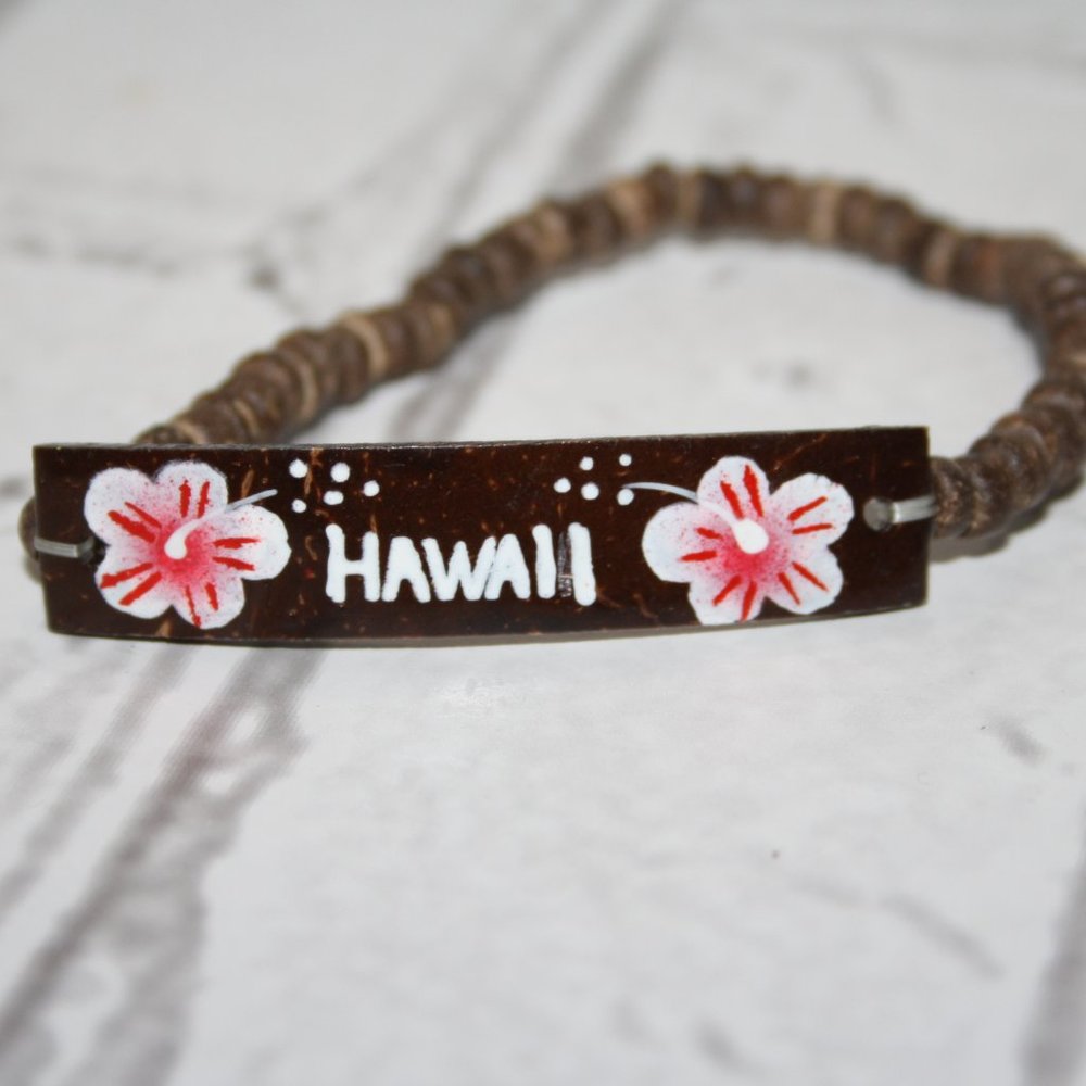 Beautiful brown Hawaii bracelet 8"
